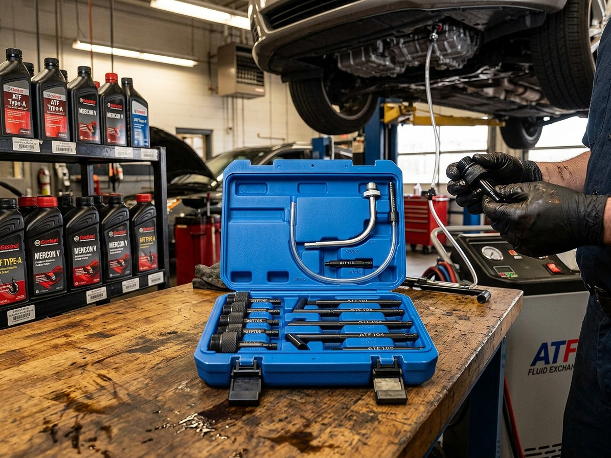 Adaptéry ATF pro plnění oleje do automatických převodovek, 13 ks,DSG,CVT - QUATROS QS60774