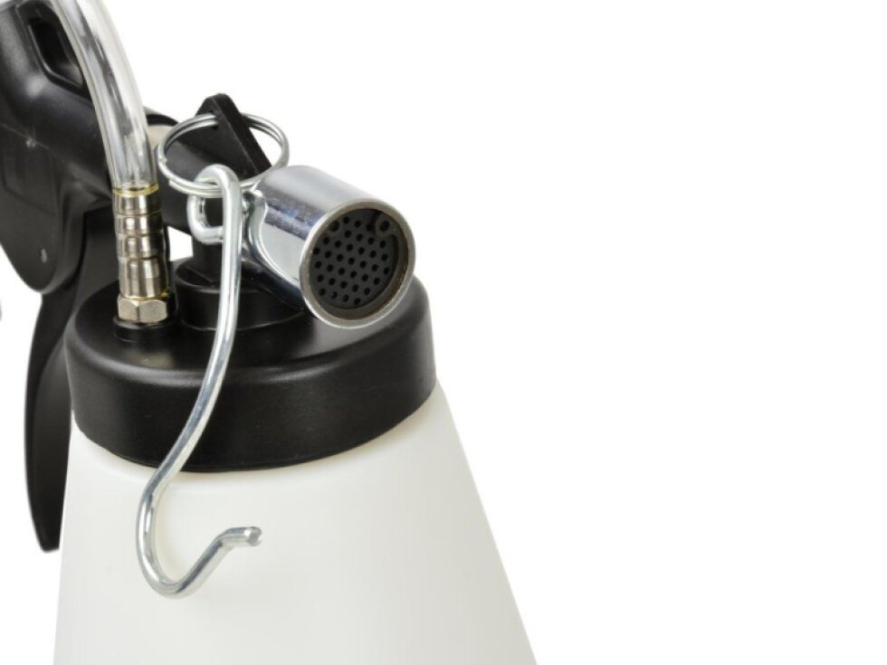 Přístroj na výměnu brzdové kapaliny a odvzdušnění 1/4", 4 adaptéry, 0,75 l - GEKO G02730