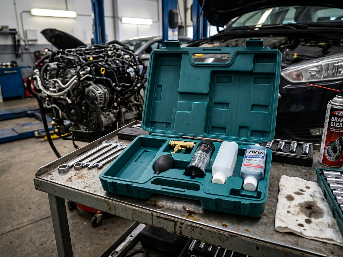 Tester těsnosti a úniku CO2 pod těsněním hlavy motoru - JONNESWAY AE300168