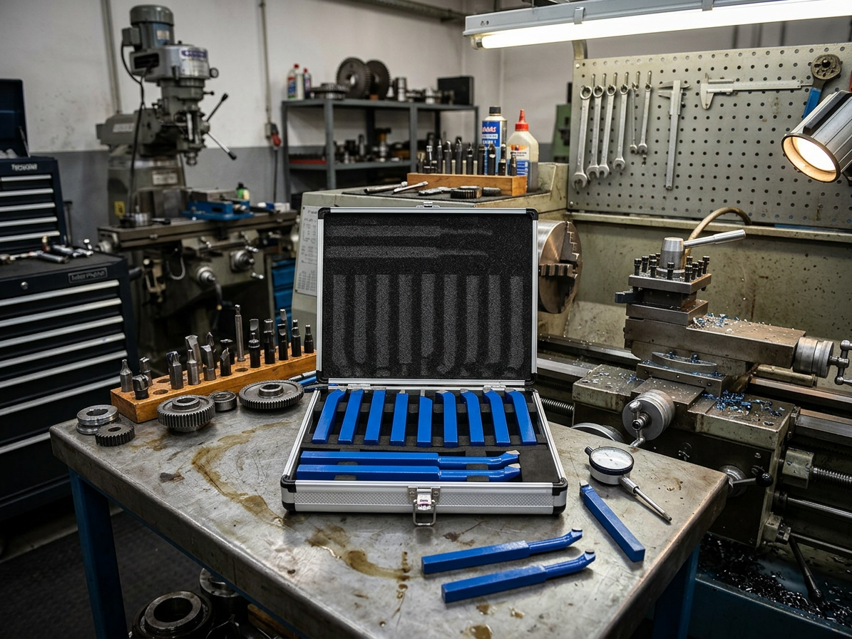 Soustružnické nože 10x10 mm, sada 11 ks