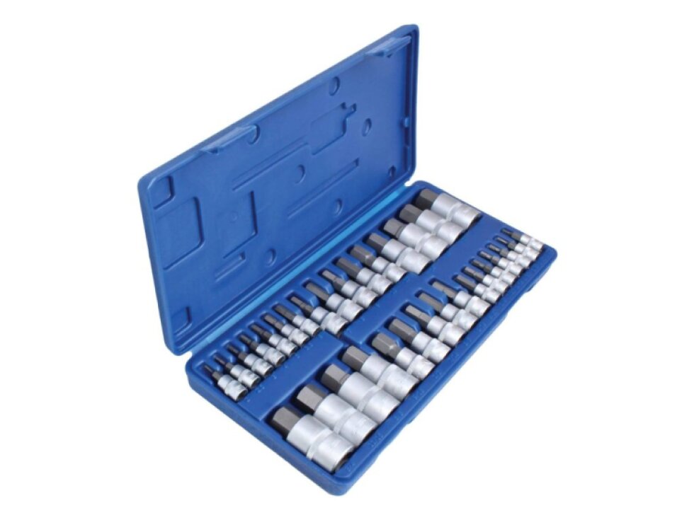 Zástrčné hlavice Imbus 1/4", 3/8" a 1/2", metrické a palcové, sada 32 ks - ASTA