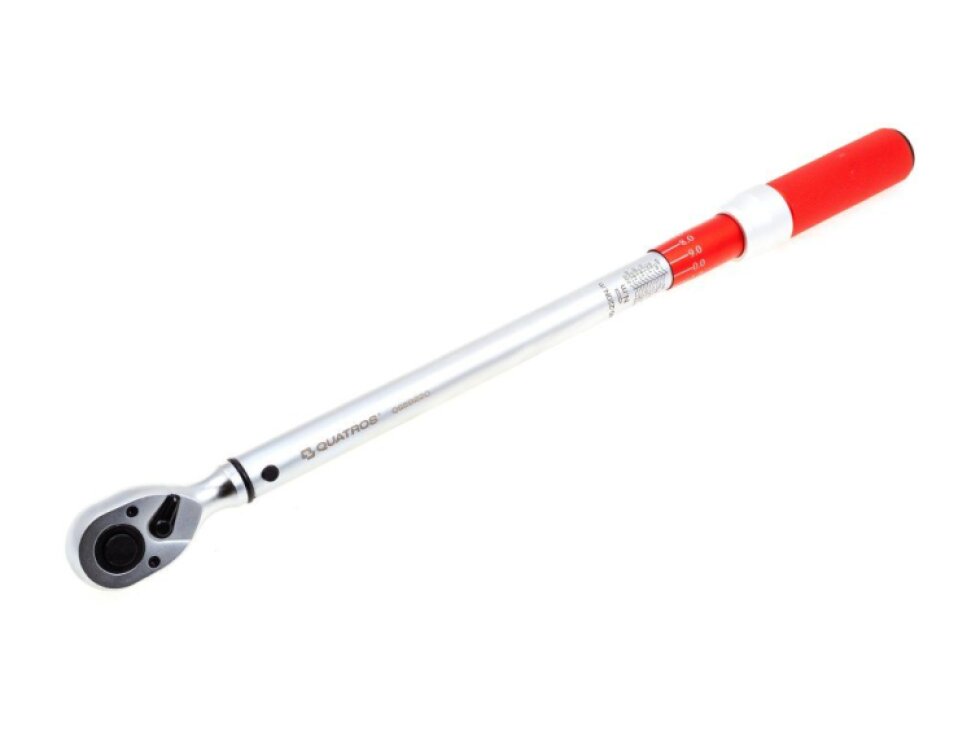 Momentový klíč 1/2" 40-220 Nm, zvýšená přesnost 3 %, s certifikátem - QUATROS QS59220