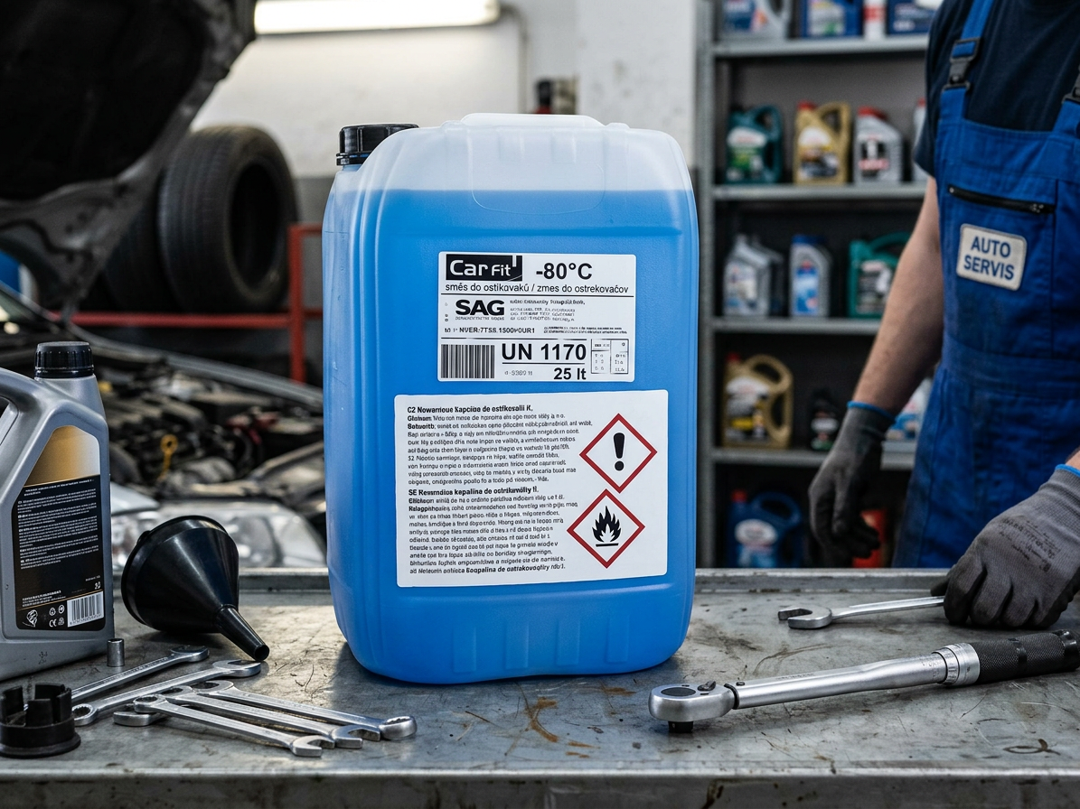 Nemrznoucí směs do ostřikovačů, zimní, -80 °C, 25 l - CARFIT