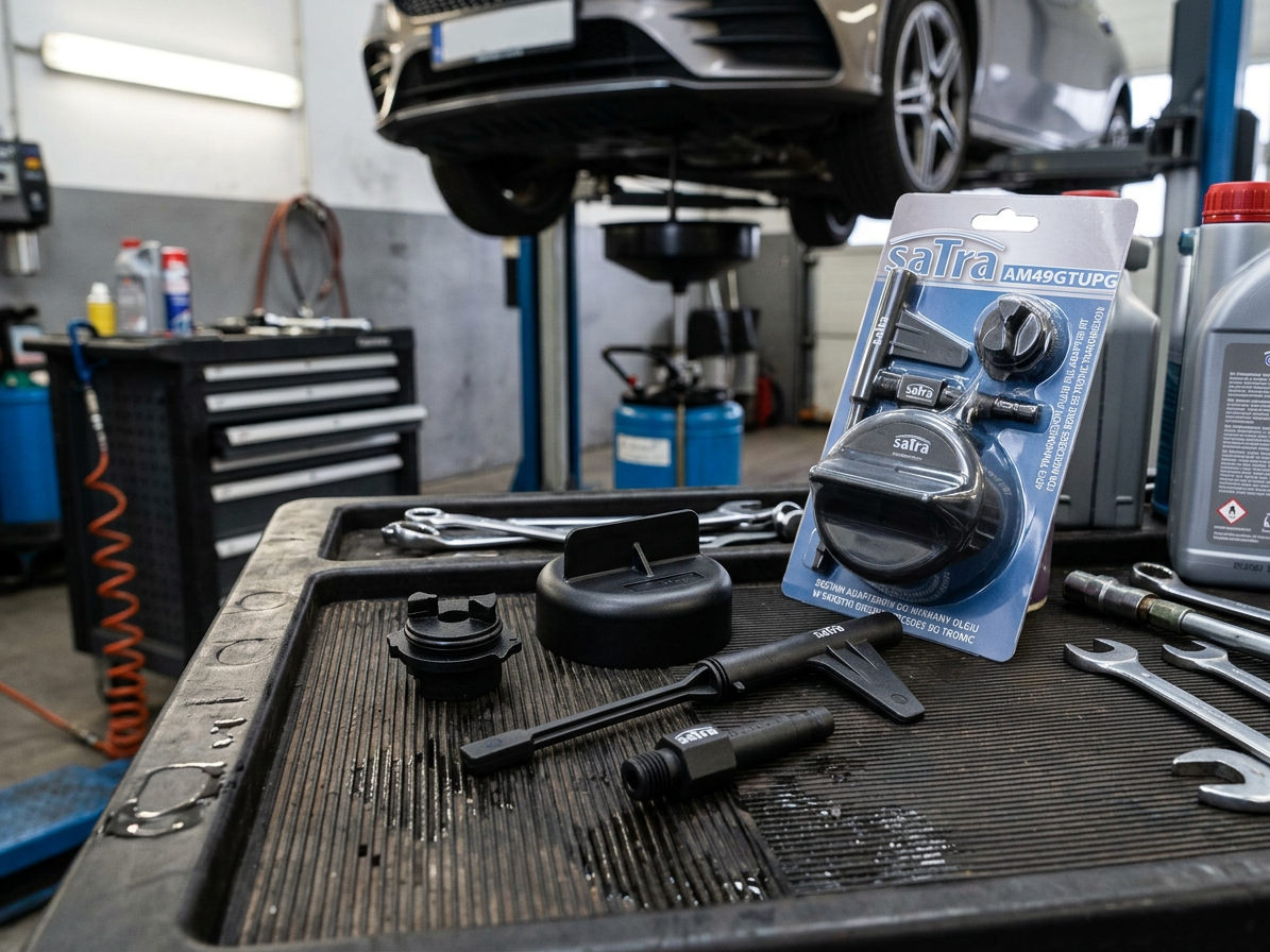 Adaptéry pro výměnu oleje převodovky 9G-Tronic vozidel Mercedes-Benz, 4 ks - SATRA