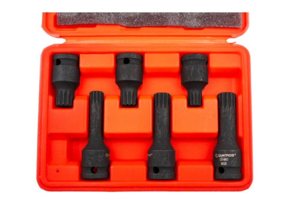 Rázové hlavice 1/2" XZN M14-M18 pro VW - QUATROS QS50385