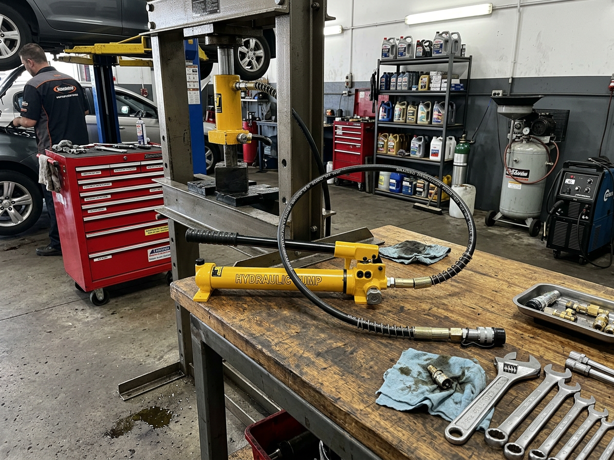 Ruční hydraulická pumpa dvourychlostní, tlak 20 bar - HHB-700C