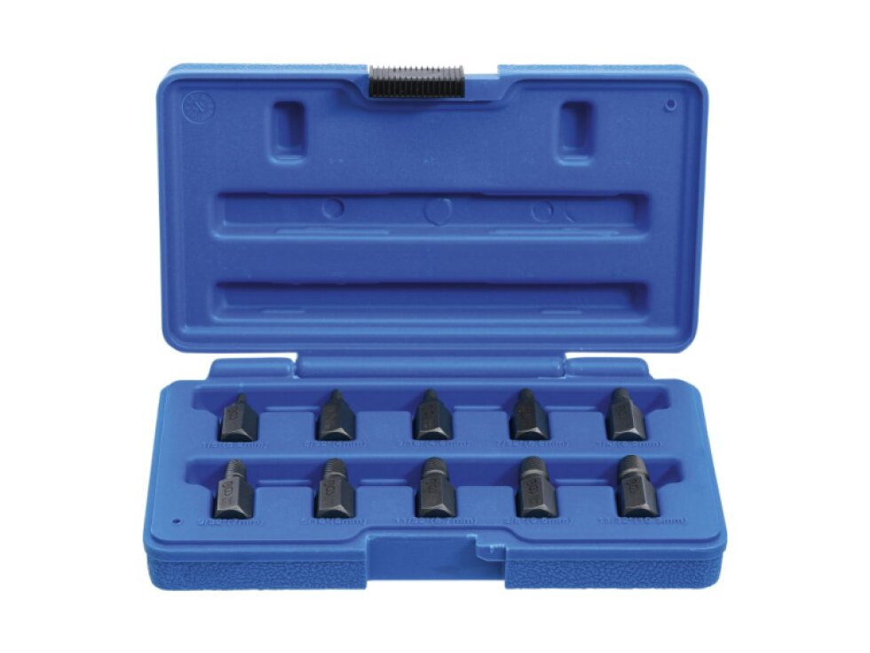 Přípravky na povolení poškozených šroubů 3-11 mm, sada 10 ks - BGS 8547