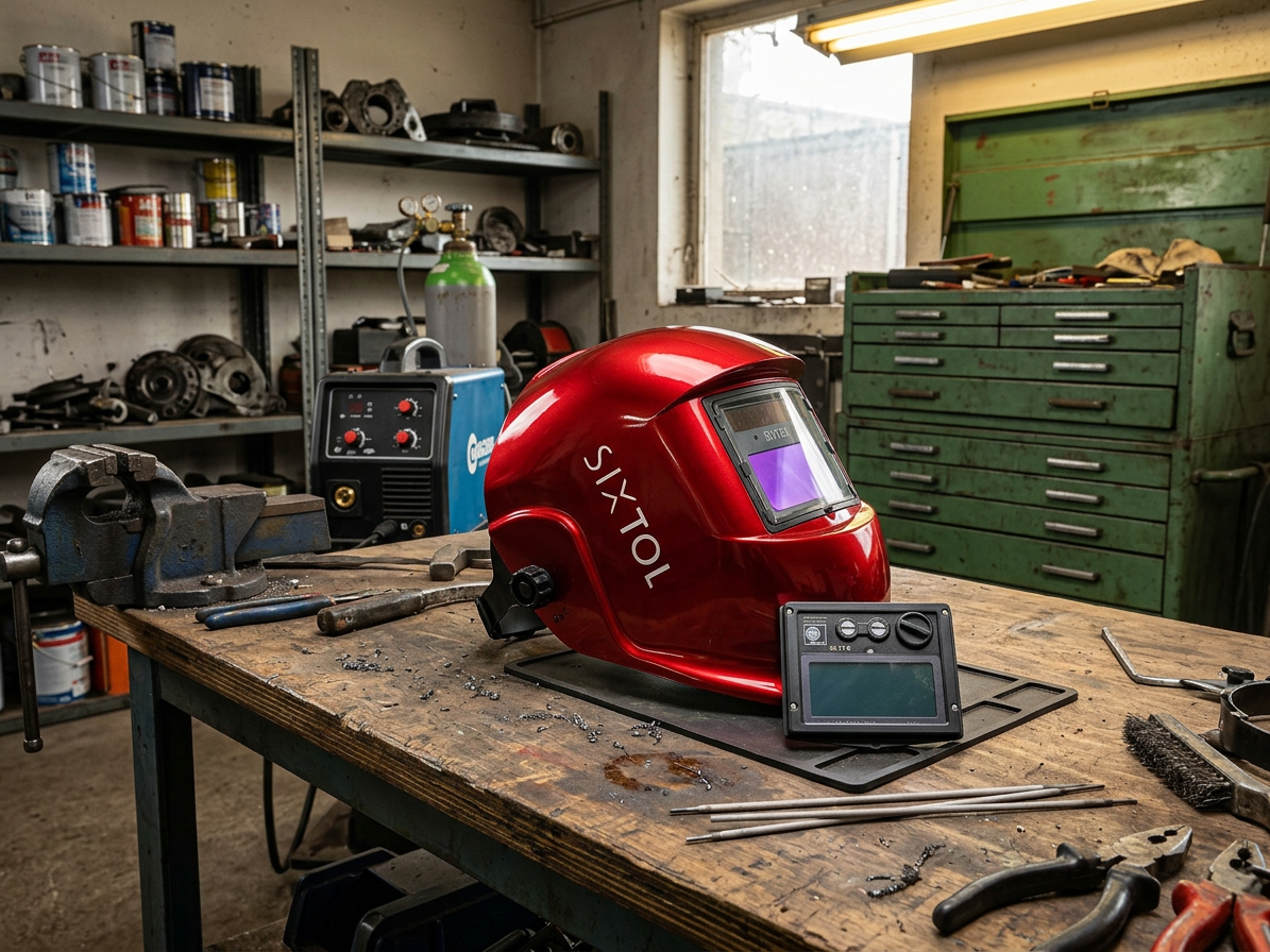Svářecí kukla samostmívací WELDING MASK 2, červená SIXTOL