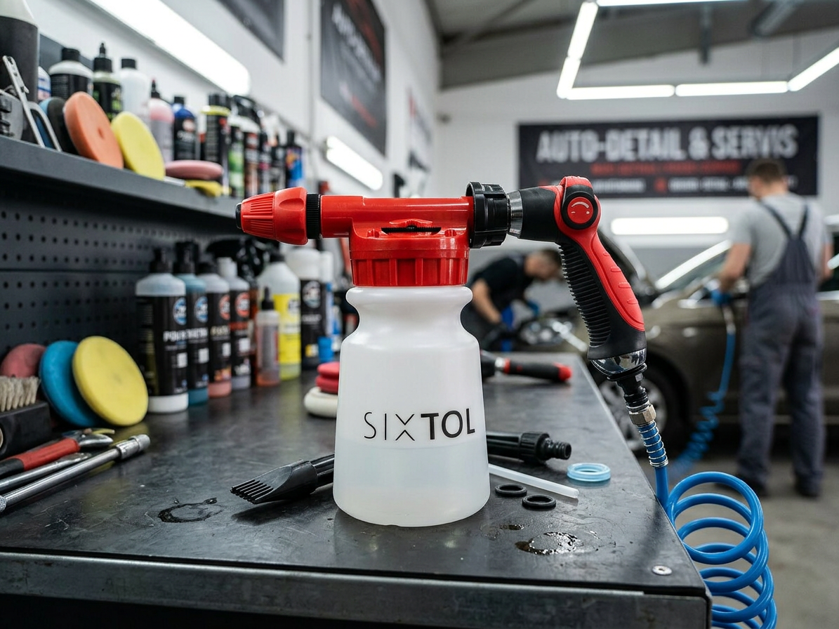 Mycí pistole s nádržkou na saponát pro mytí auta CAR DETAILING SPRAY 1 - SIXTOL