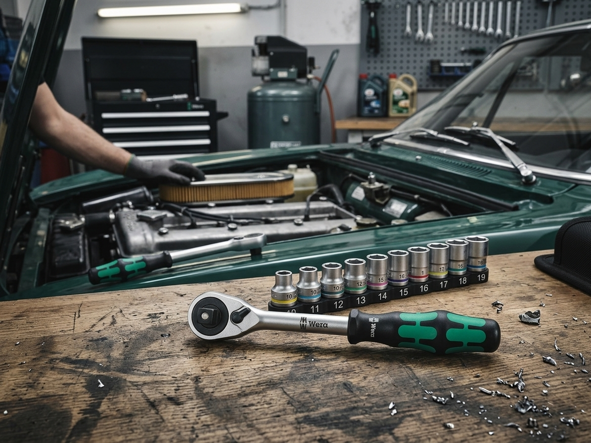Wera 004090 Ráčnová sada Zyklop Hybrid 1/2" 8006 SC 1, s přidržovací funkcí (13 dílů)