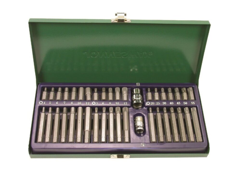 Sada 40 bitů (IMBUS, TORX, XZN), adaptér 1/2” a 3/8” - JONNESWAY S29H4140S