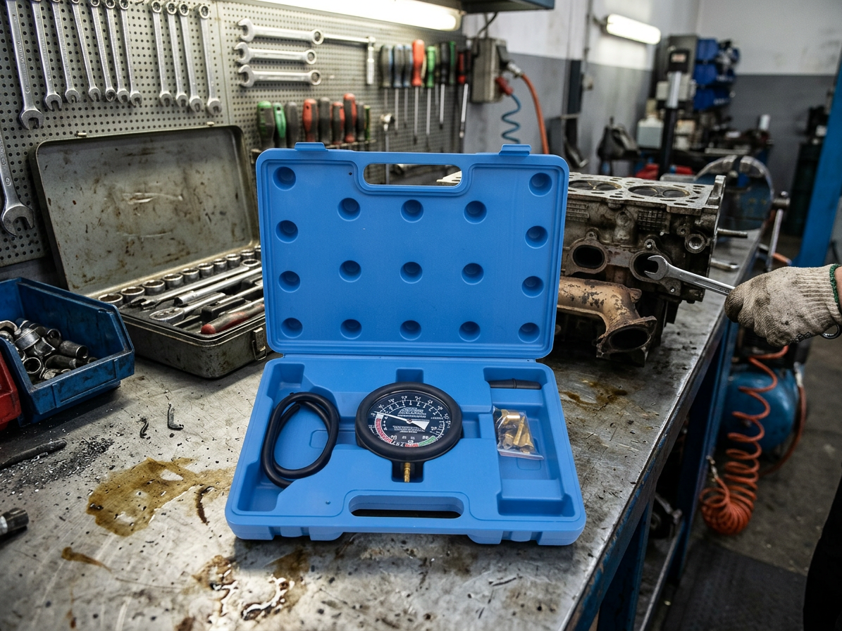 Vakuometr + tester tlaku a podtlaku paliva - QUATROS QS30190