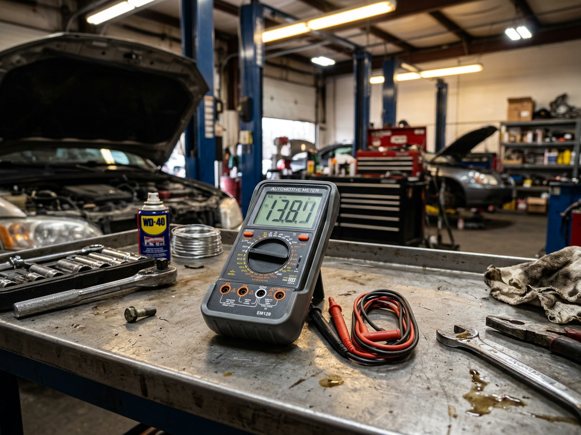 Příruční minimotortester / multimetr Automotive Meter - QUATROS QS34606A
