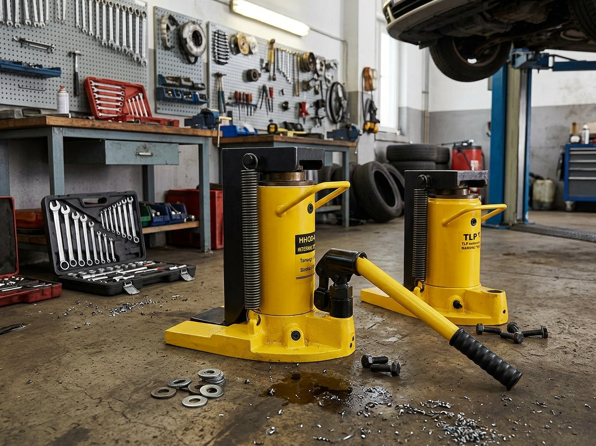 Hydraulický patkový zvedák, pro vysokozdvižné vozíky aj., nosnost 30/15t - Genborx HHQD-30
