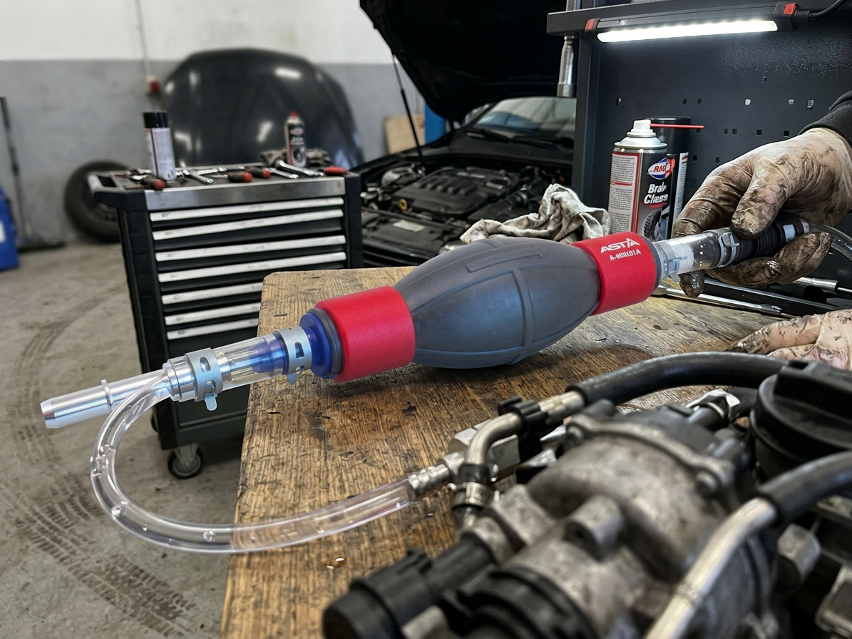 Přípravek - pumpička na odvzdušnění palivového systému diesel - ASTA
