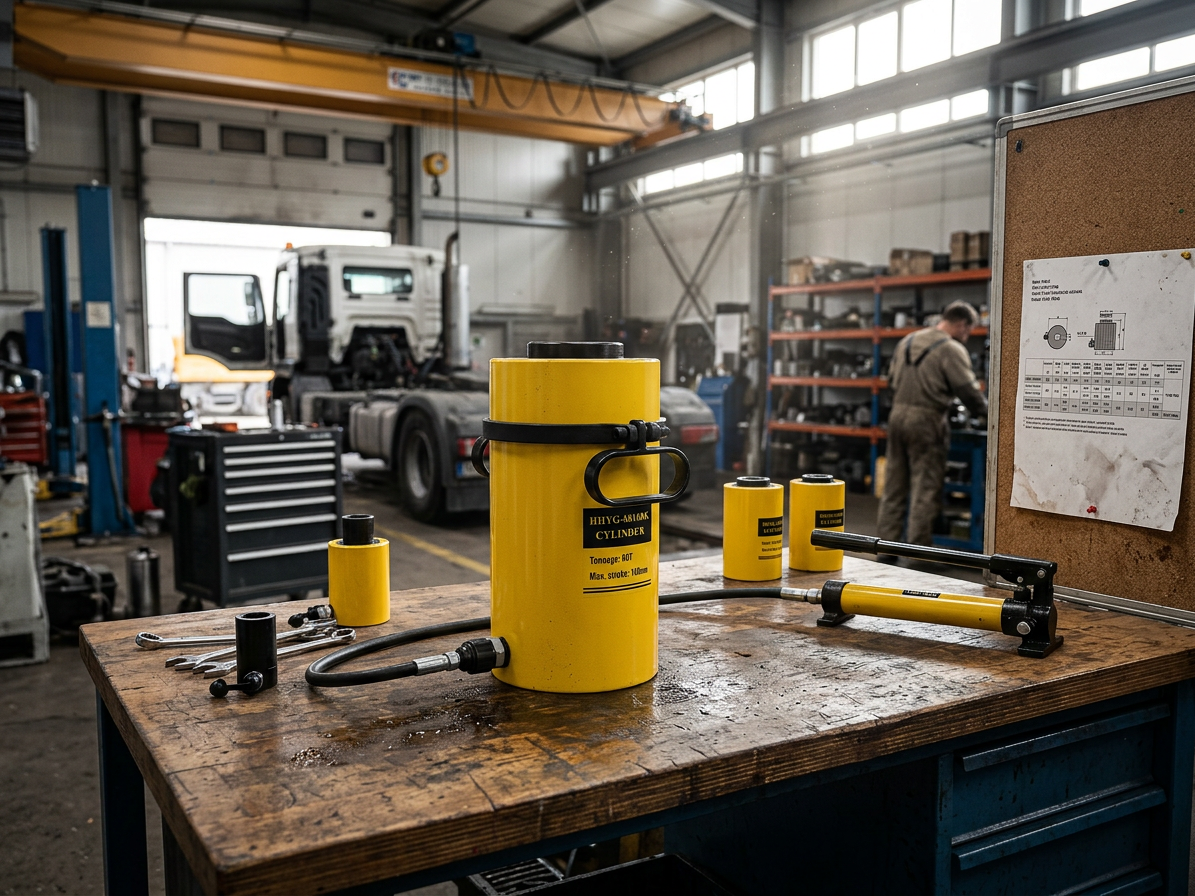 Hydraulický válec s dutým pístem, nosnost 60 tun - HHYG-60100K