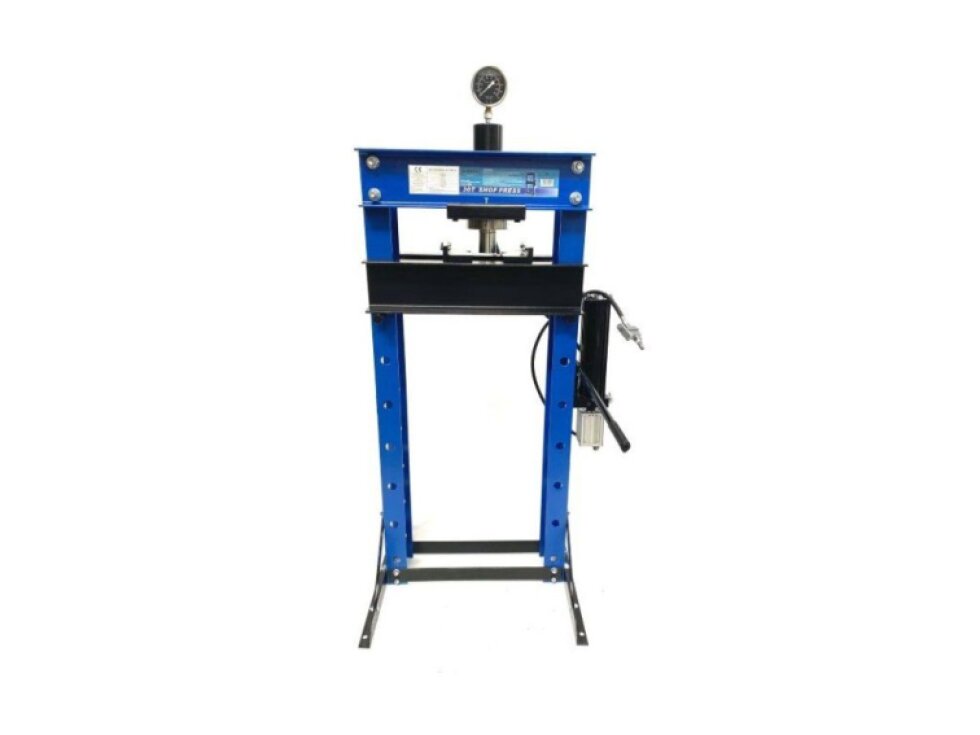 Hydraulicko-pneumatický dílenský lis 30t, s manometrem - ASTA A-30021