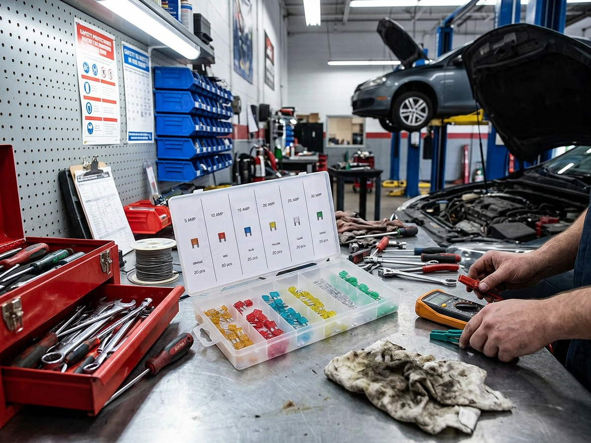 Autopojistky ploché nožové micro2, 5 - 30 A, sada 120 ks - ASTA