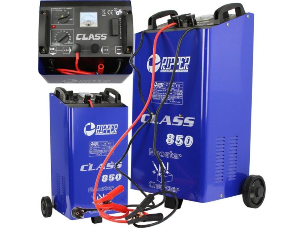 Nabíječka autobaterií - startovací zdroj, 12V/24V, 80-1000 Ah, pojízdný - Class 850