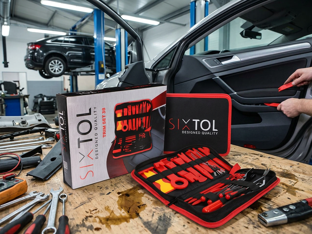Sada k demontáži čalounění a interiéru MECHANIC TRIM SET, 38 ks - SIXTOL