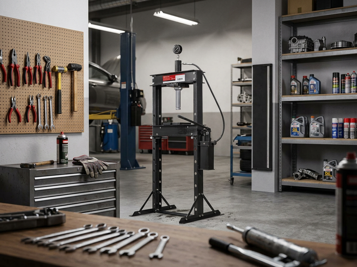 Hydraulický dílenský lis 20T s dvojitým čerpadlem