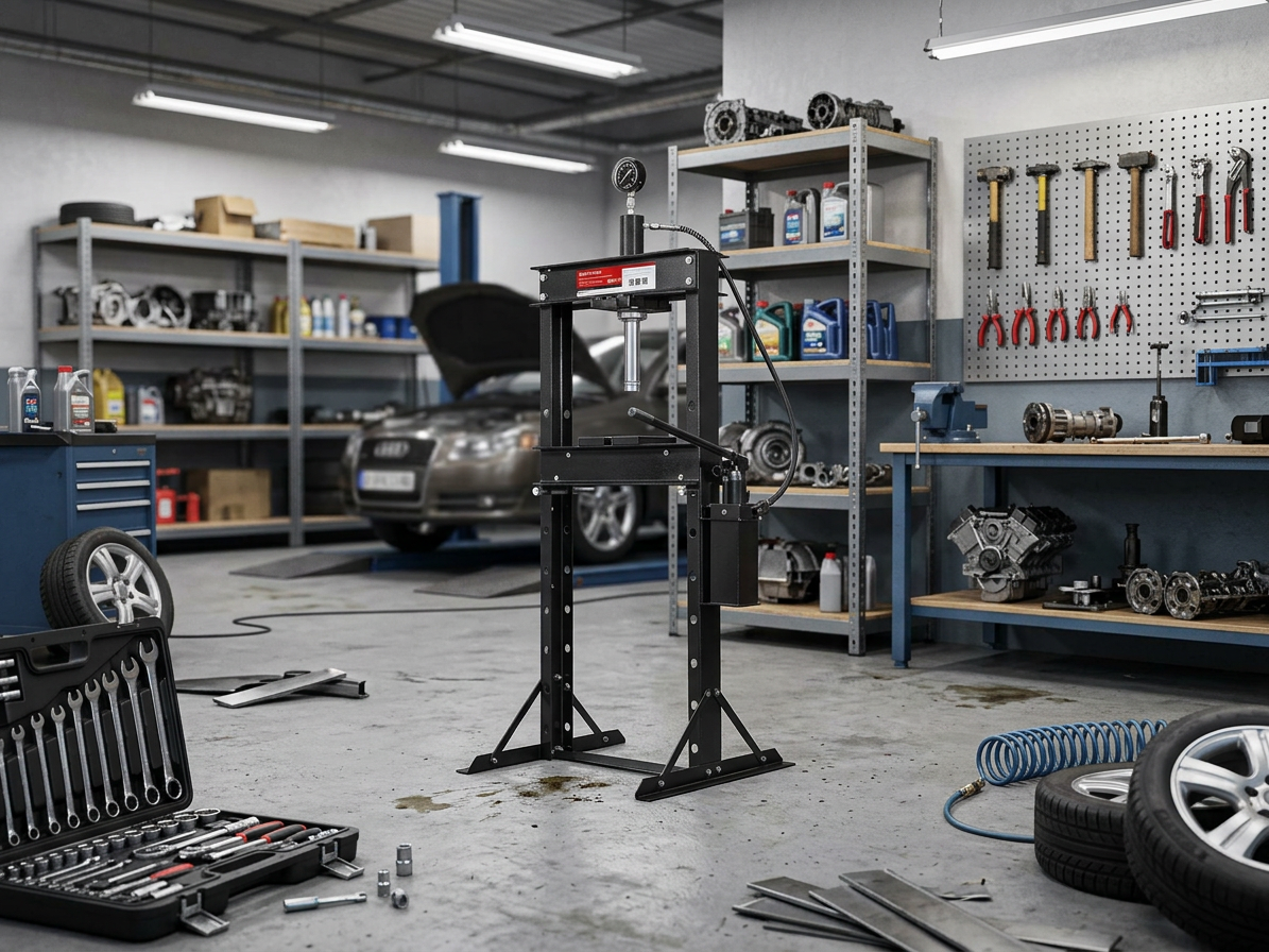 Hydraulický dílenský lis 20T s dvojitým čerpadlem