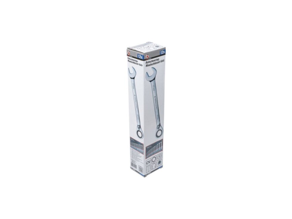 Očkoploché ráčnové klíče, přepínací, 8-19 mm - BGS 30008