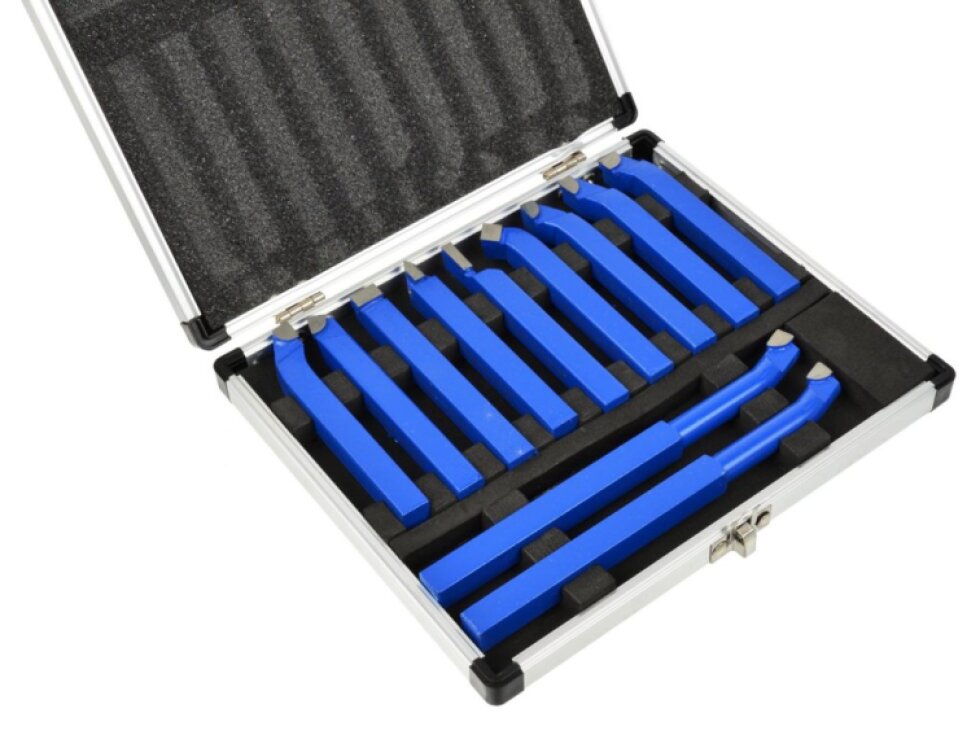 Soustružnické nože 10x10 mm, sada 11 ks