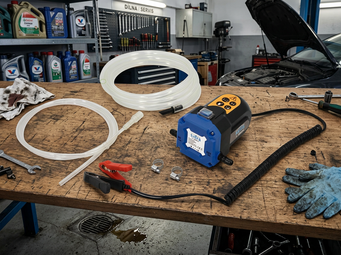 Čerpadlo elektrické, na naftu, topný olej a motorové oleje, 12 V/80 W - SATRA