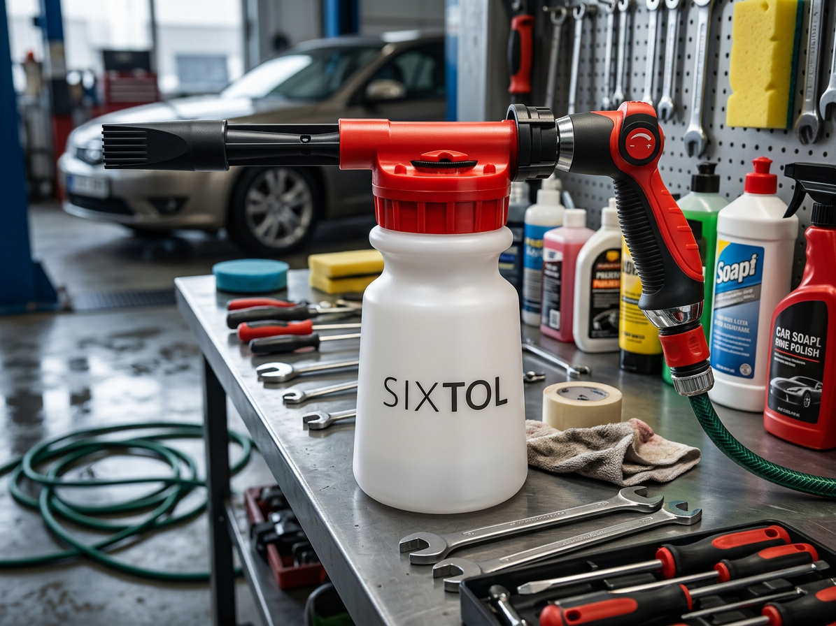Mycí pistole s nádržkou na saponát pro mytí auta CAR DETAILING SPRAY 1 - SIXTOL