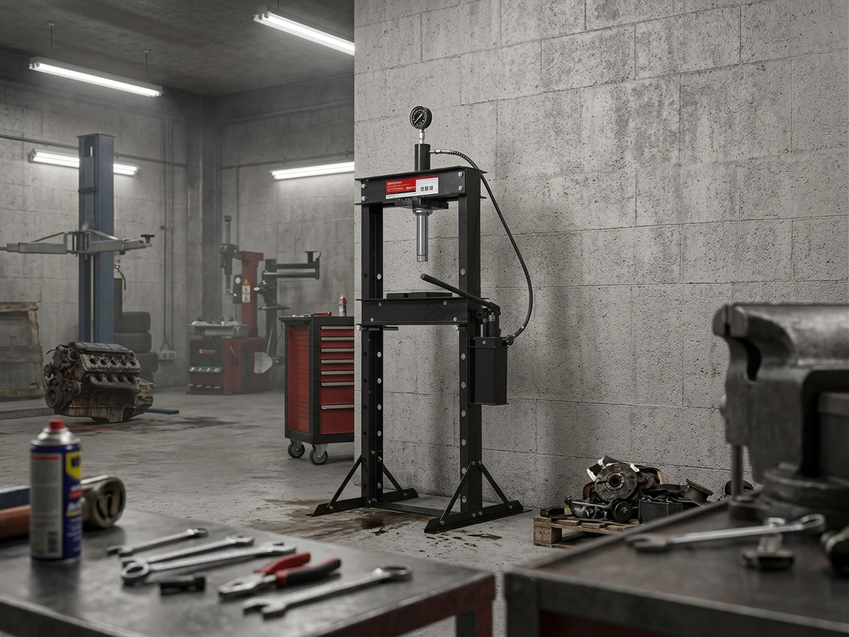 Hydraulický dílenský lis 20T s dvojitým čerpadlem