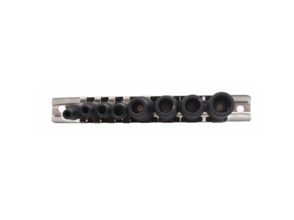 Nástrčné hlavice pro upnutí závitníků, magnetické, 1/4" a 3/8", 8 ks na liště - SATRA