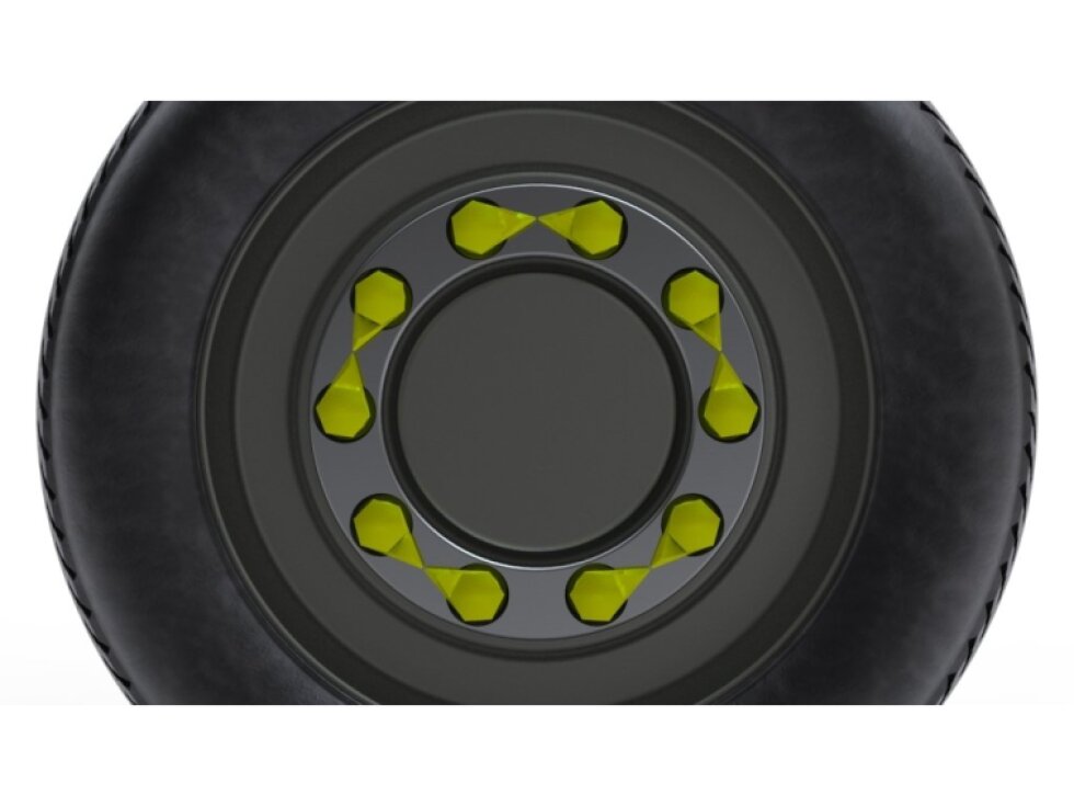 Indikátor povolení matic 32 mm horní, pro nákladní auta a autobusy, plast - Dustite LR