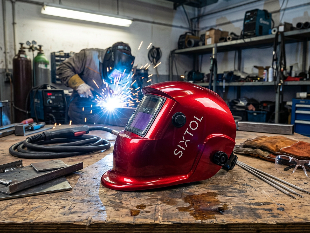 Svářecí kukla samostmívací WELDING MASK 2, červená SIXTOL