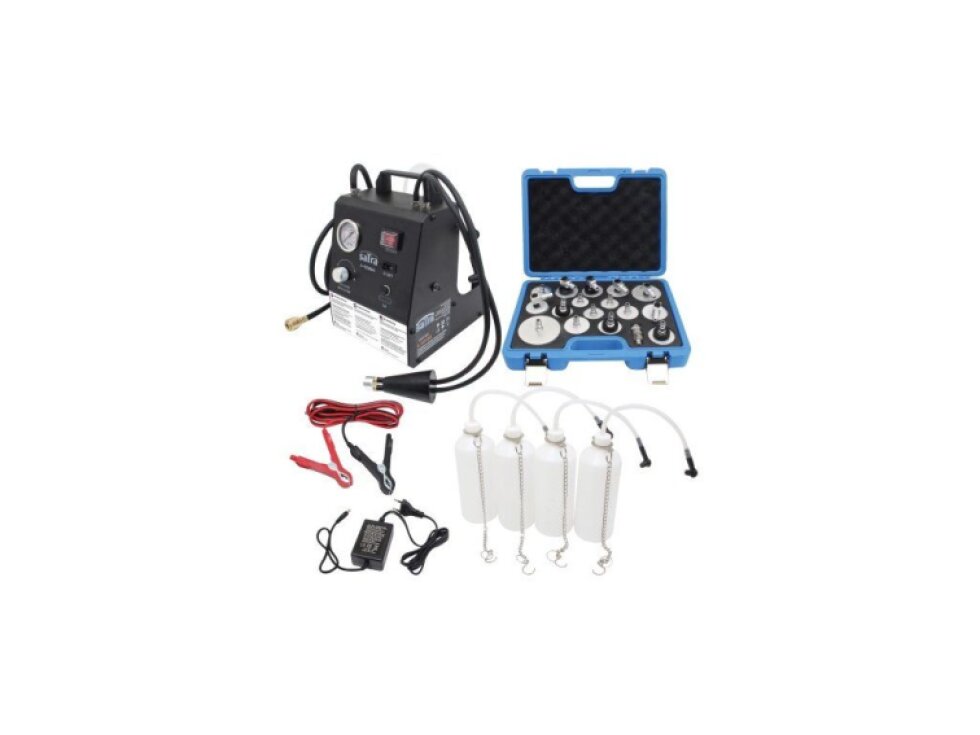 Profesionální elektrický přístroj na výměnu brzdové kapaliny + 17 adaptérů