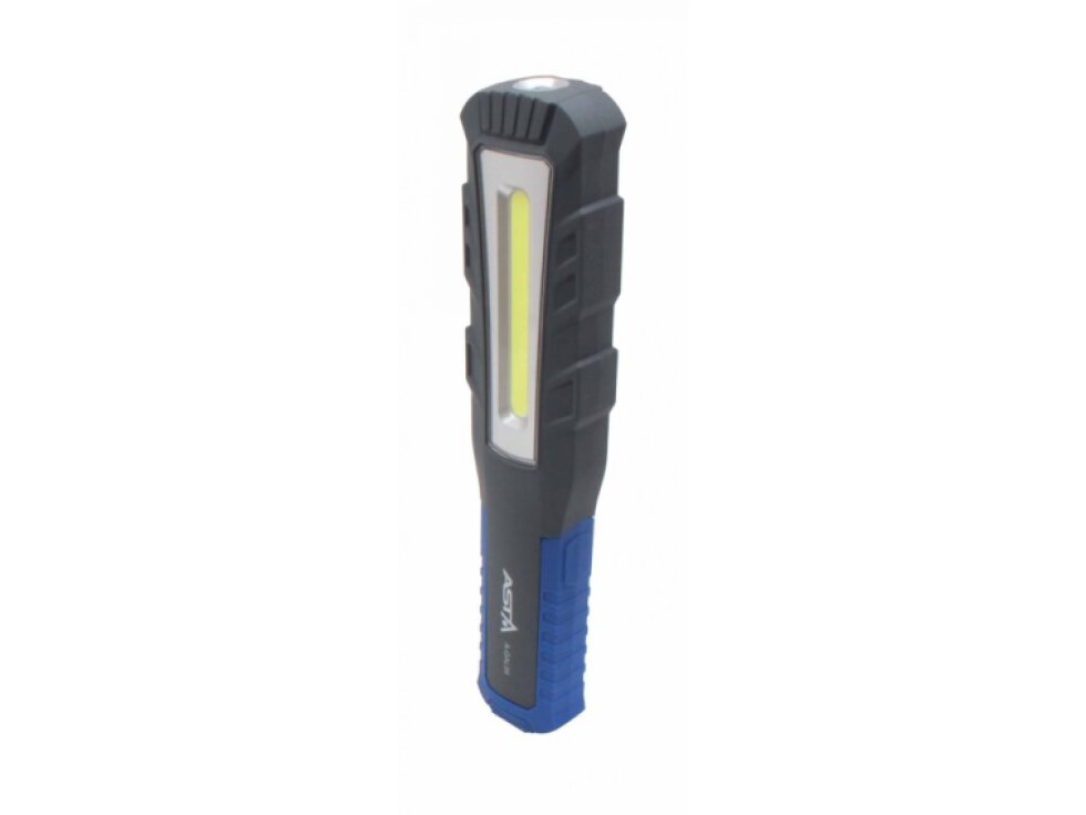 Dílenská montážní lampa, COB LED, 800 lm, nabíjecí, s magnety a háčky - ASTA