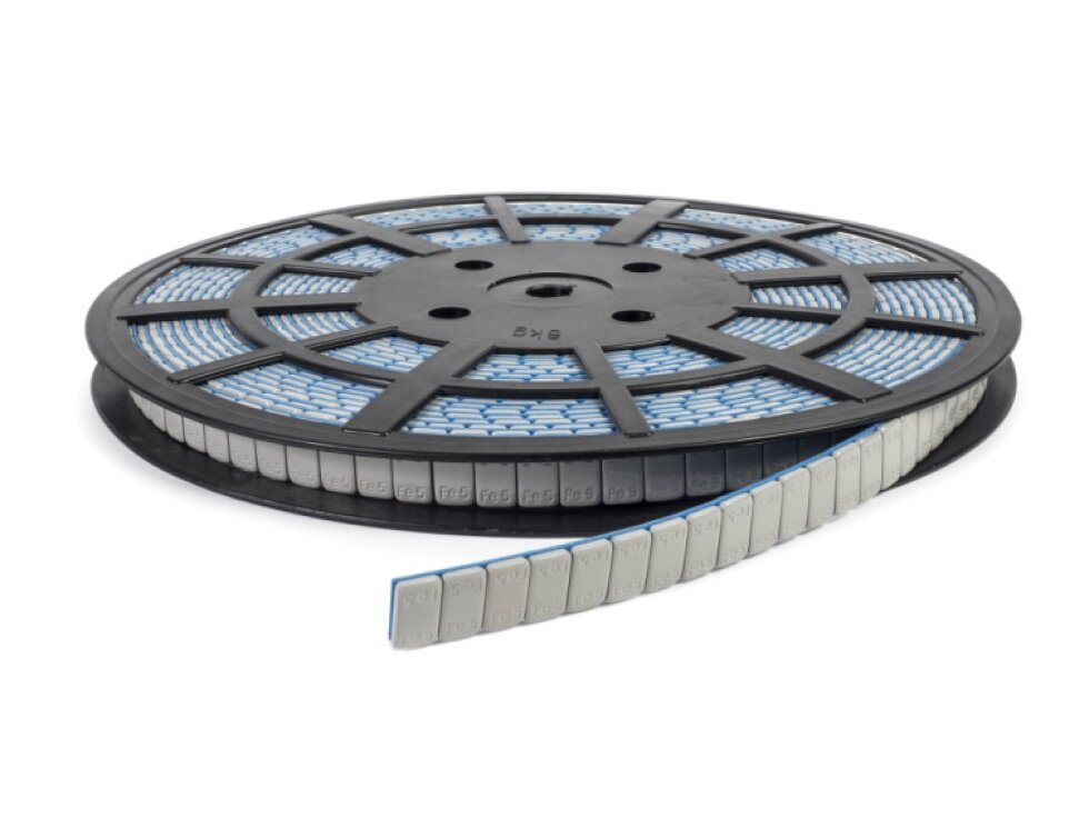 Závaží samolepicí šedé, kotouč 1200 ks x 5 g, nezanechávající stopy