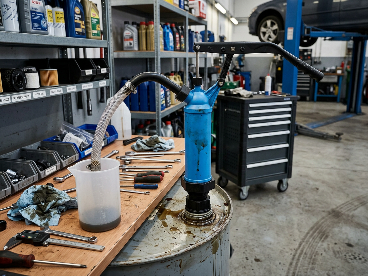 Pumpa manuální na výdej kapalin, pro sudy 50 - 200 litrů - QUATROS QS16591