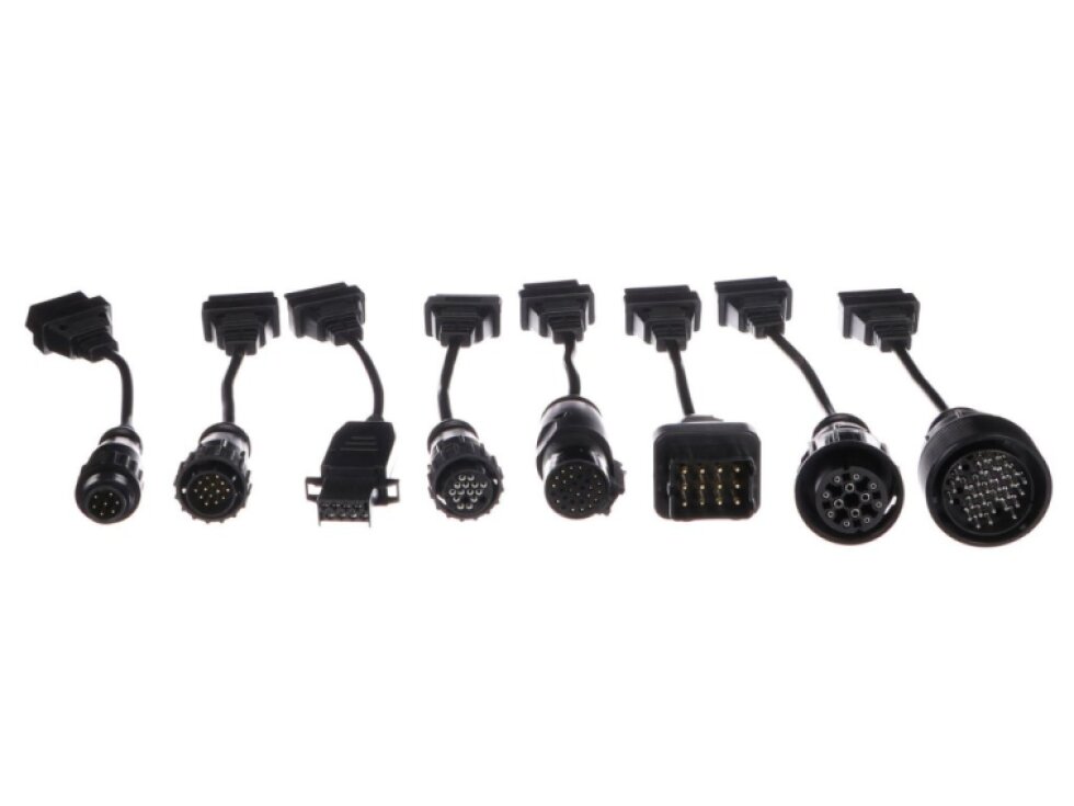 Kompletní sada OBD-II redukcí pro nákladní auta MECHANIC CABLE SET 2, 8 ks - SIXTOL