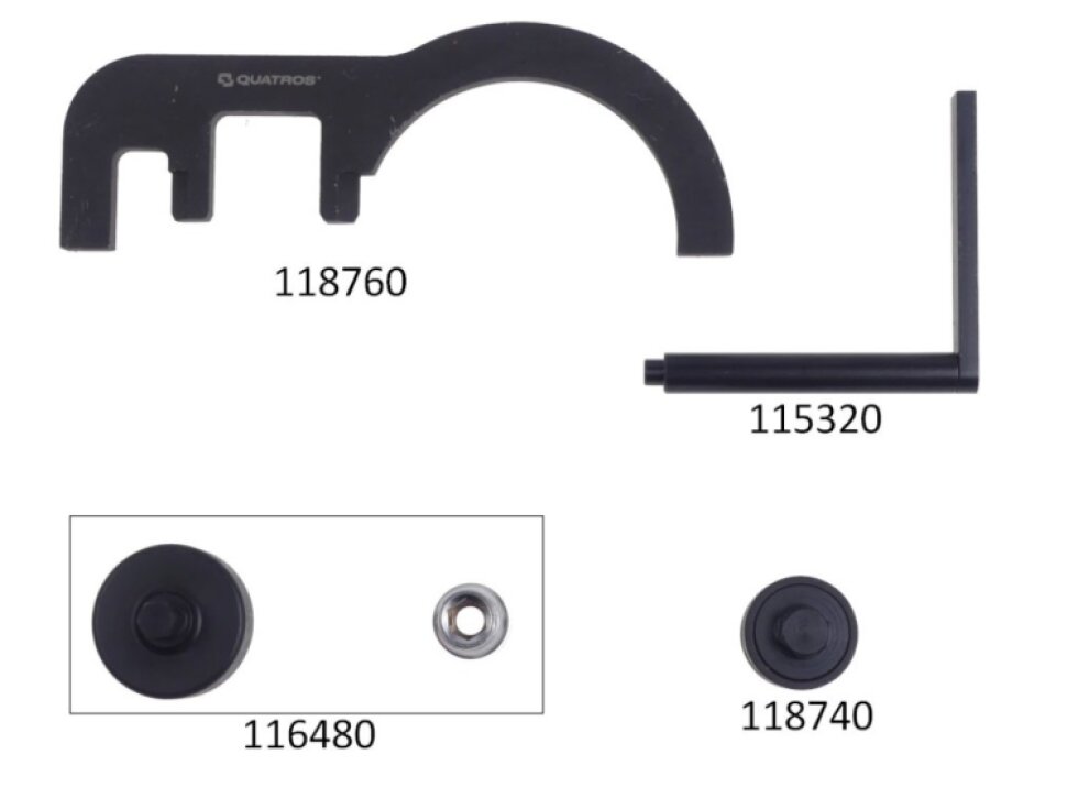 Aretační přípravky BMW 1.6, 2.0, 3.0 Common Rail - QUATROS QS10344A