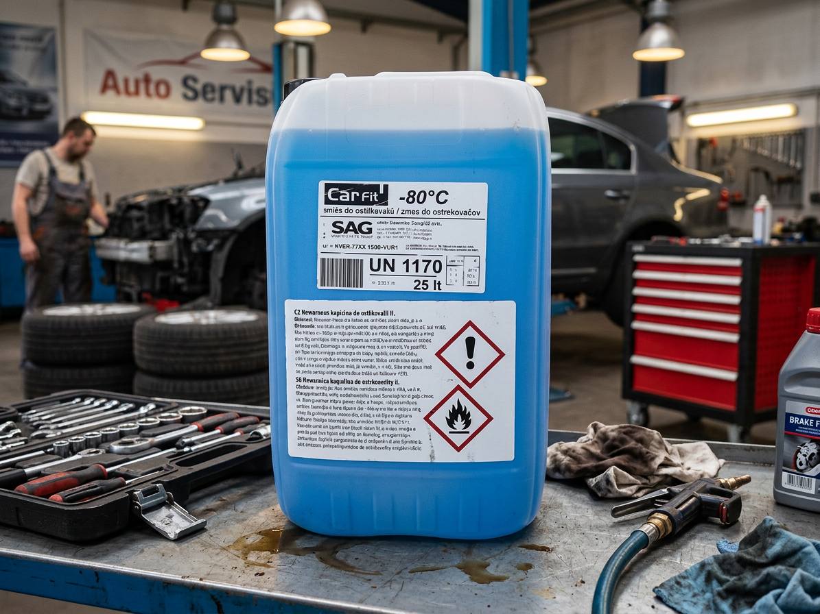 Nemrznoucí směs do ostřikovačů, zimní, -80 °C, 25 l - CARFIT
