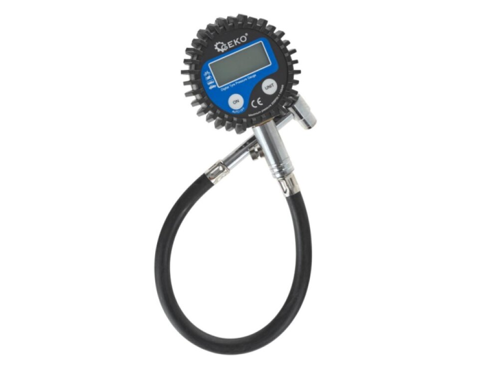 Měřič tlaku - manometr, digitální, 0-13,8 bar, citlivost 0,01 bar, s hadicí 30 cm