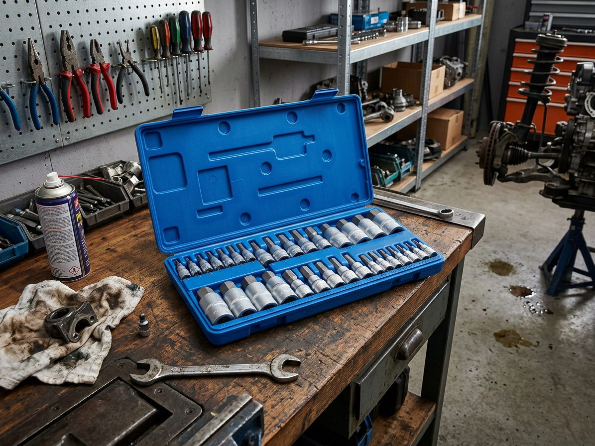 Zástrčné hlavice Imbus 1/4", 3/8" a 1/2", metrické a palcové, sada 32 ks - ASTA