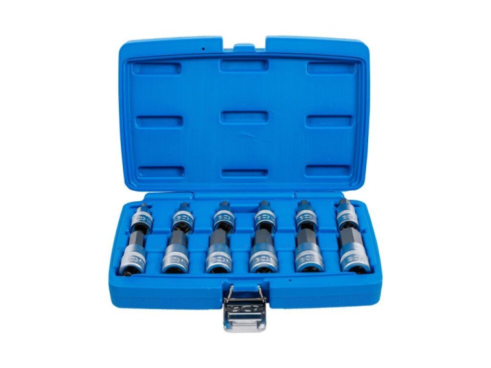 Hlavice zástrčné s bitem imbus 1/2" 5-22mm (12ks)- BGS 5052