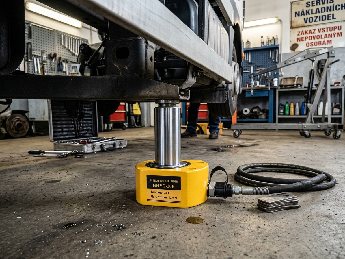 Hydraulický válec nízký, nosnost 30 tun - HHYG-30B
