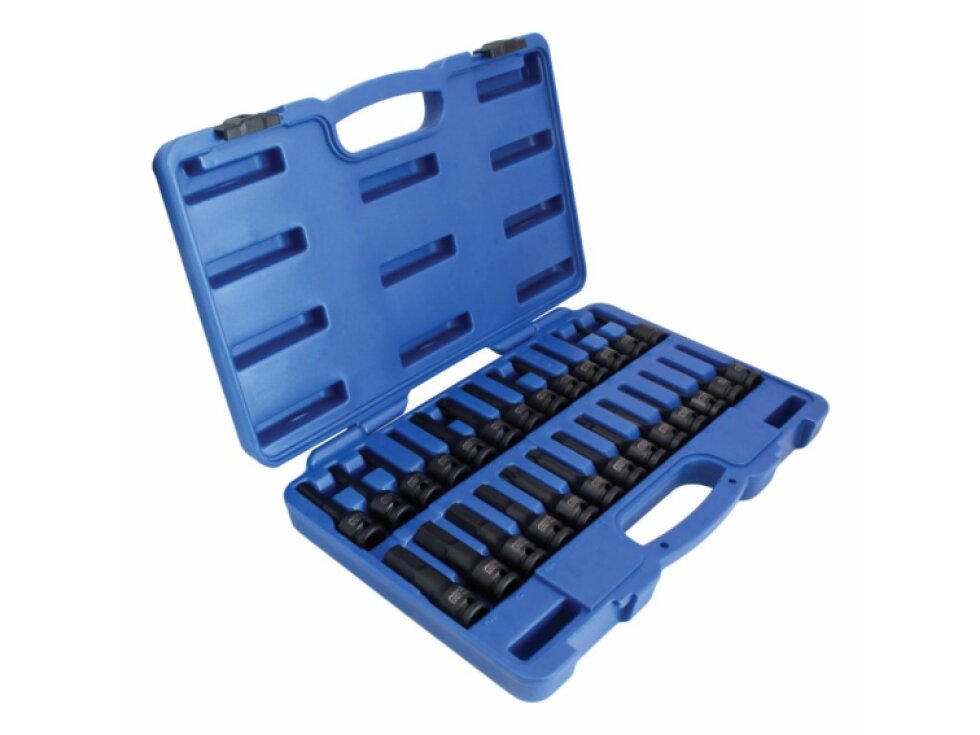 Zástrčné hlavice Imbus, TORX a XZN 1/2", úderové, sada 26 ks - ASTA