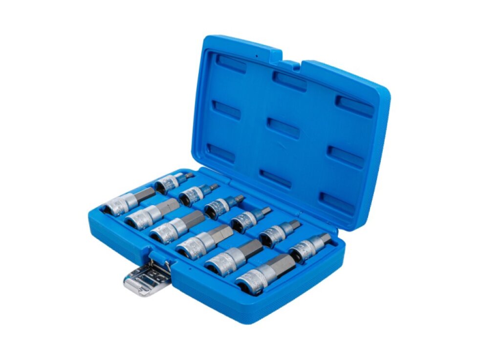 Hlavice zástrčné s bitem imbus 1/2" 5-22mm (12ks)- BGS 5052