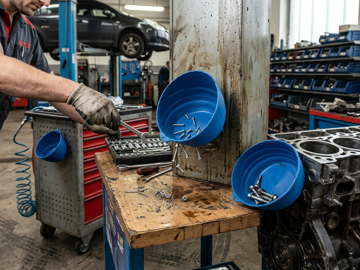 Magnetická miska, průměr 150 mm, pro svislé i rovné plochy - QUATROS QS14127