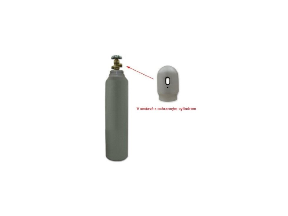 Plynová tlaková láhev CO2, 8 litrů, 200 Bar, náplň 6 kg, plná, závit G3/4, s víčkem