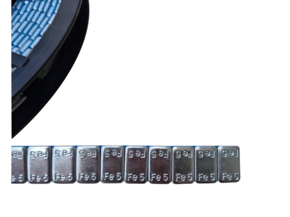 Závaží samolepicí stříbrné, kotouč 1200 ks x 5 g, nezanechávající stopy